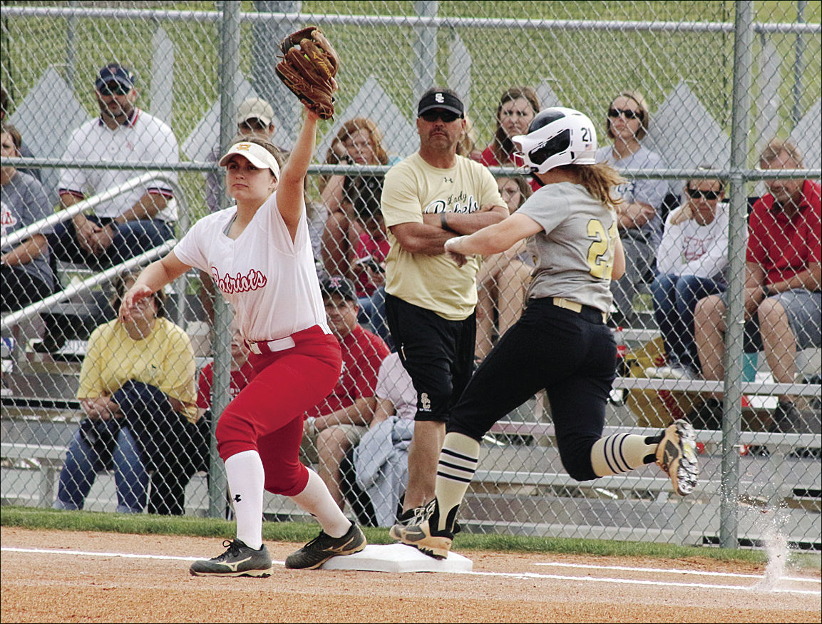 Hudson records an out at first